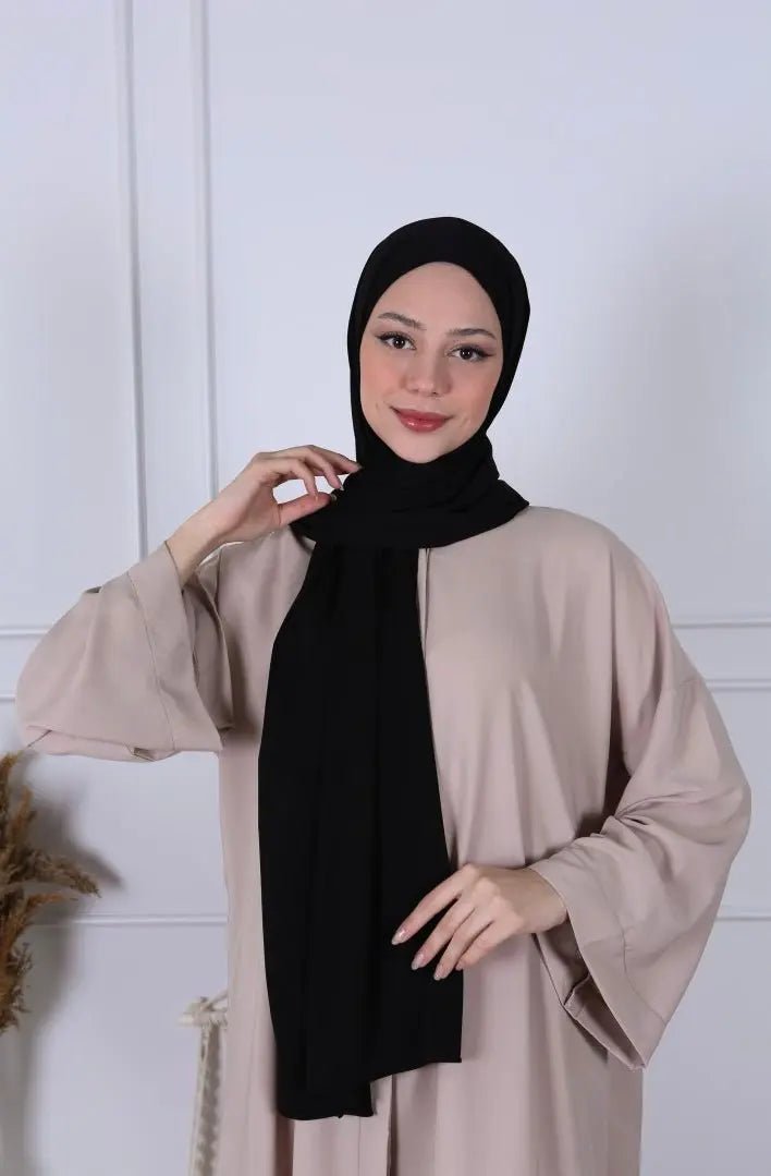 Hijab jersey luxe - Black - MON HIJAB MODEST co