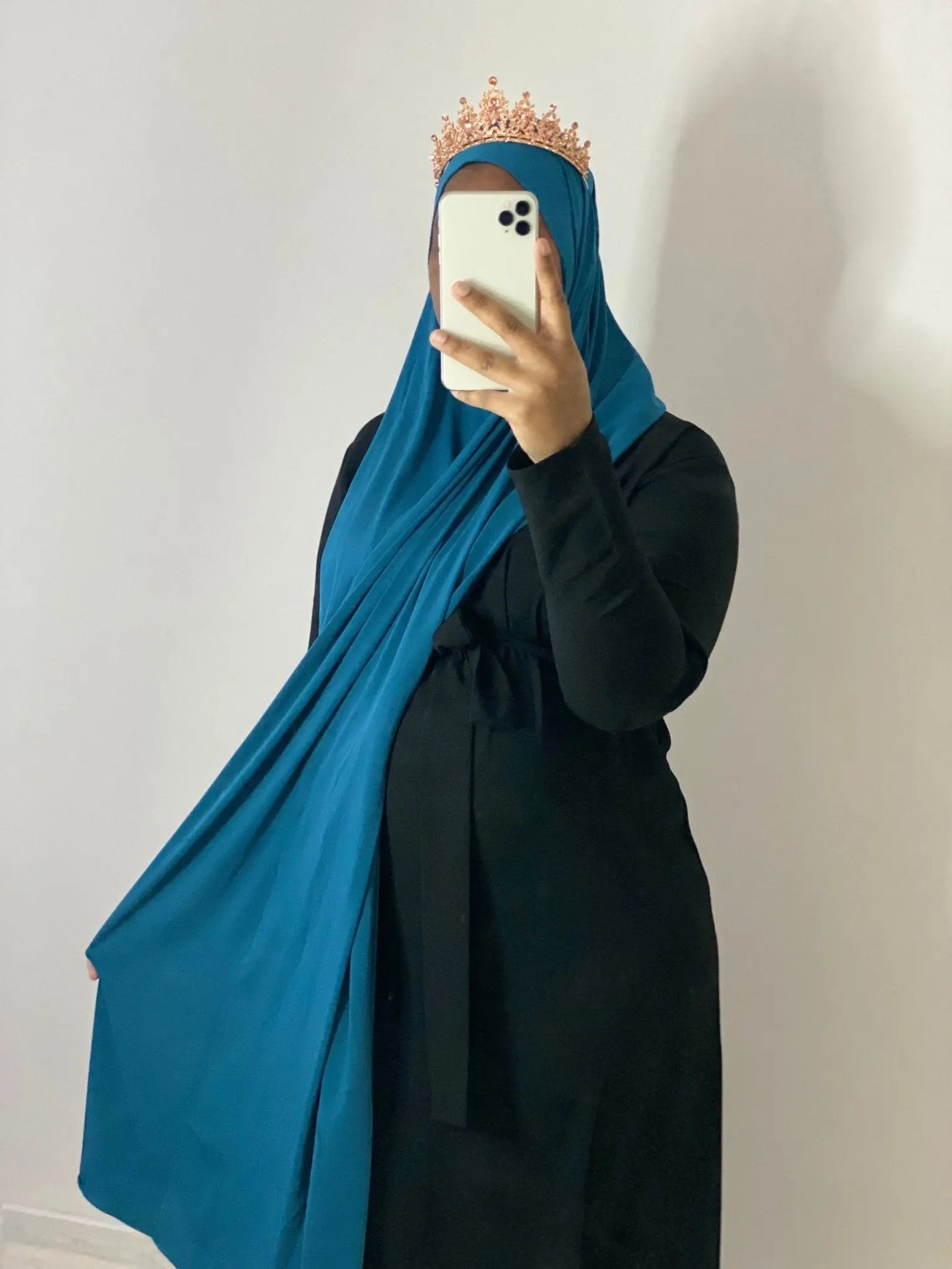 Hijab jersey luxe - Bleu crystal MON HIJAB MODEST