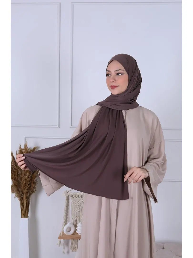 Hijab jersey luxe - Brownie - MON HIJAB MODEST co