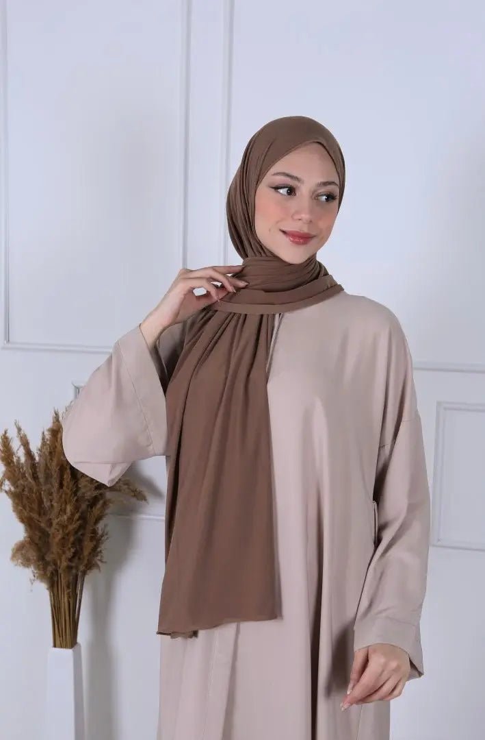 Hijab jersey luxe - Cacao - MON HIJAB MODEST co