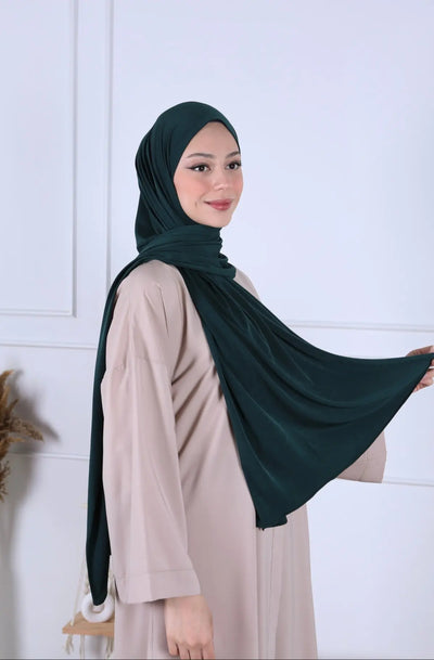 Hijab jersey luxe - Green Impérial MON HIJAB MODEST co