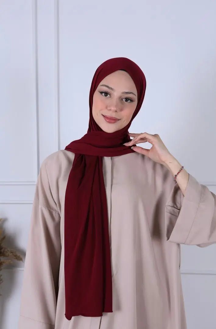 Hijab jersey luxe - Prune - MON HIJAB MODEST co