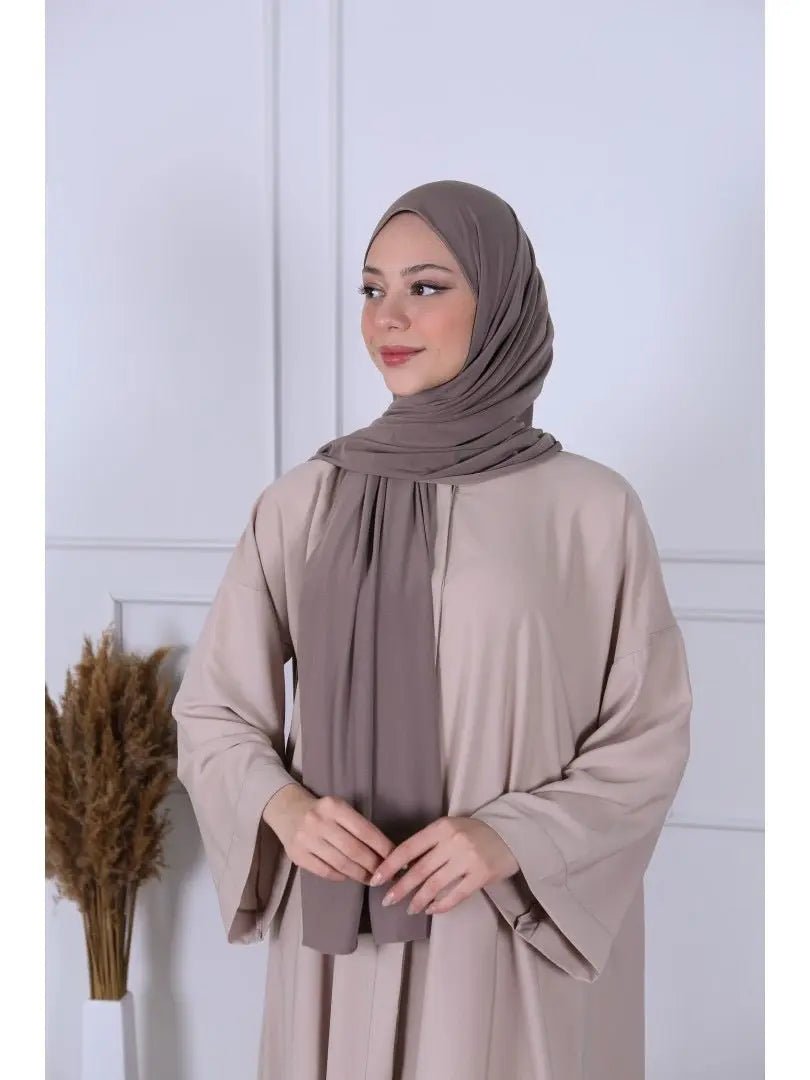 Hijab jersey luxe - Taupe - MON HIJAB MODEST co