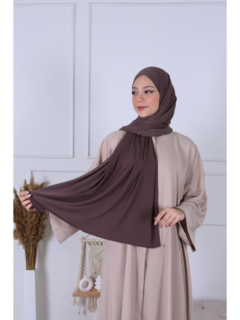 Hijab jersey luxe - Brownie