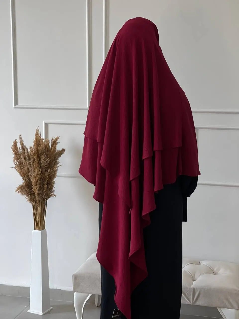 Khimar Double Jazz - Bordeaux - MON HIJAB MODEST co