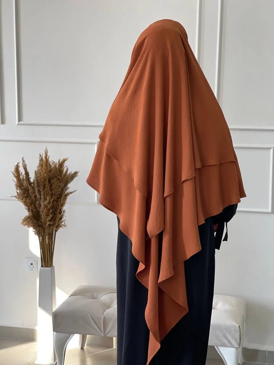 Khimar Double Jazz - Orange - MON HIJAB MODEST co