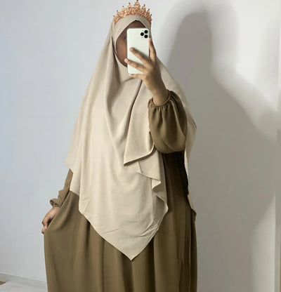 Khimar Jazz Simple - Beige MON HIJAB MODEST