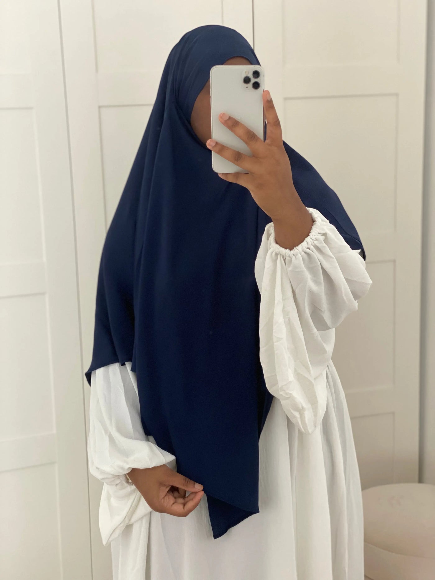 Khimar Soie de Médine - Blue Oil MON HIJAB MODEST