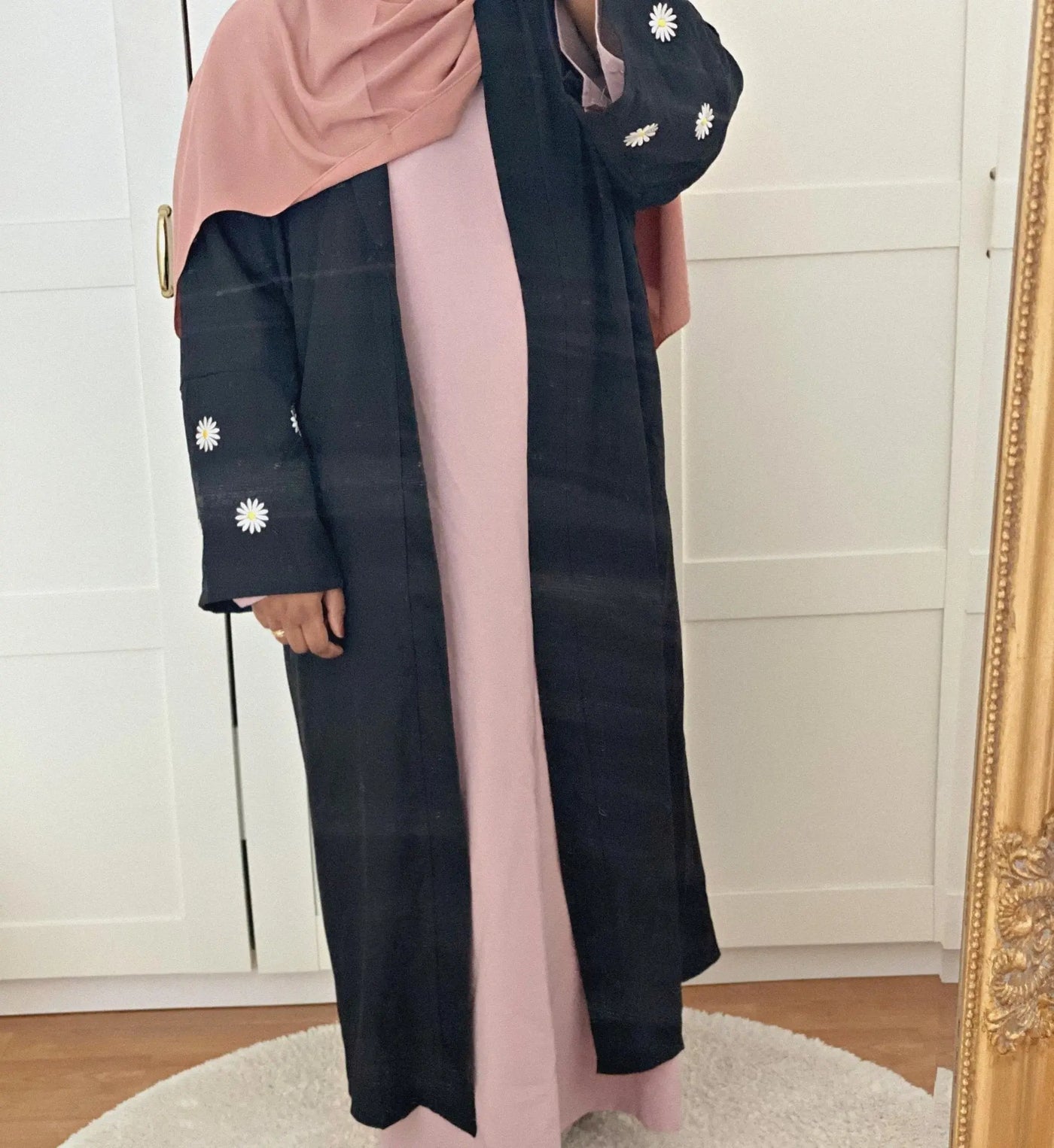 Kimono Cloé Cœur - Black MON HIJAB MODEST co