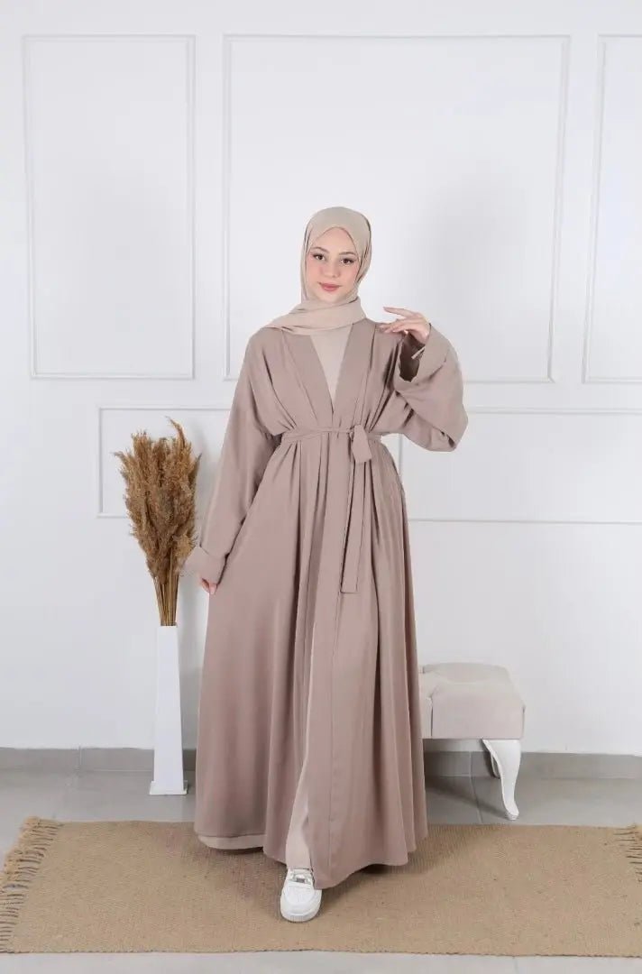 Maxi Kimono Zahra - Beige - MON HIJAB MODEST co