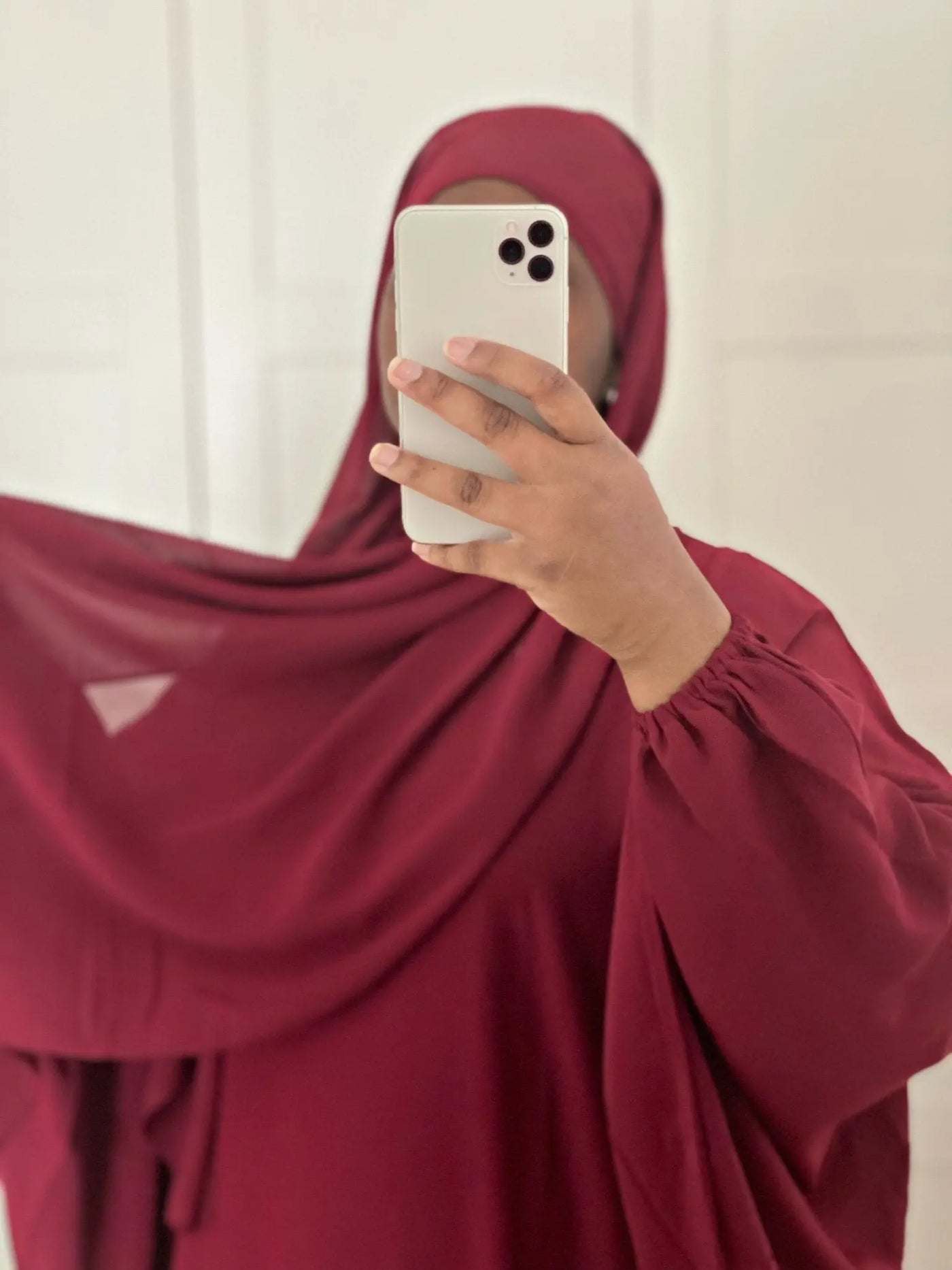 Mousseline de Crêpe - Bordeaux MON HIJAB MODEST co