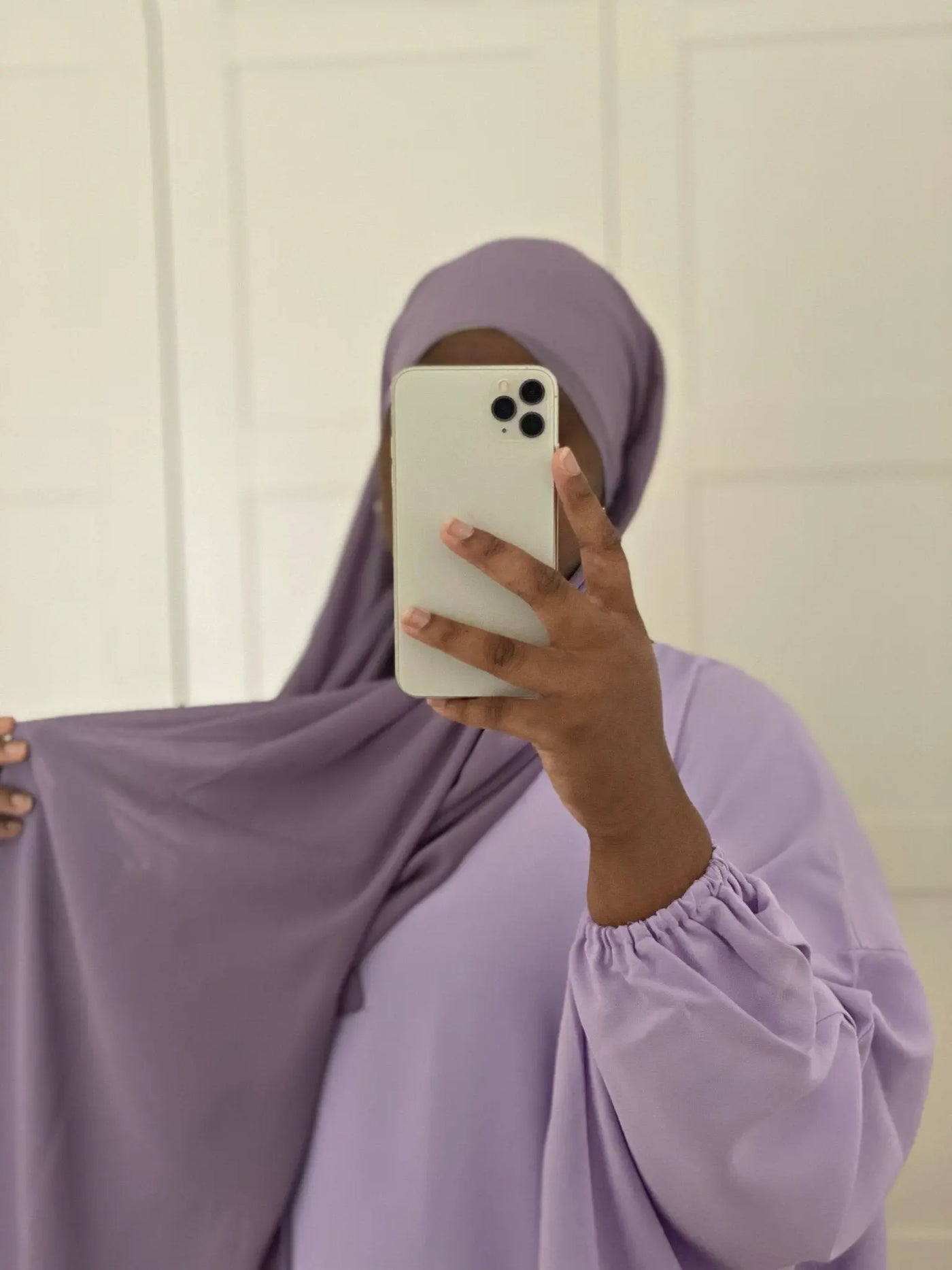 Mousseline de Crêpe - Lilas MON HIJAB MODEST co