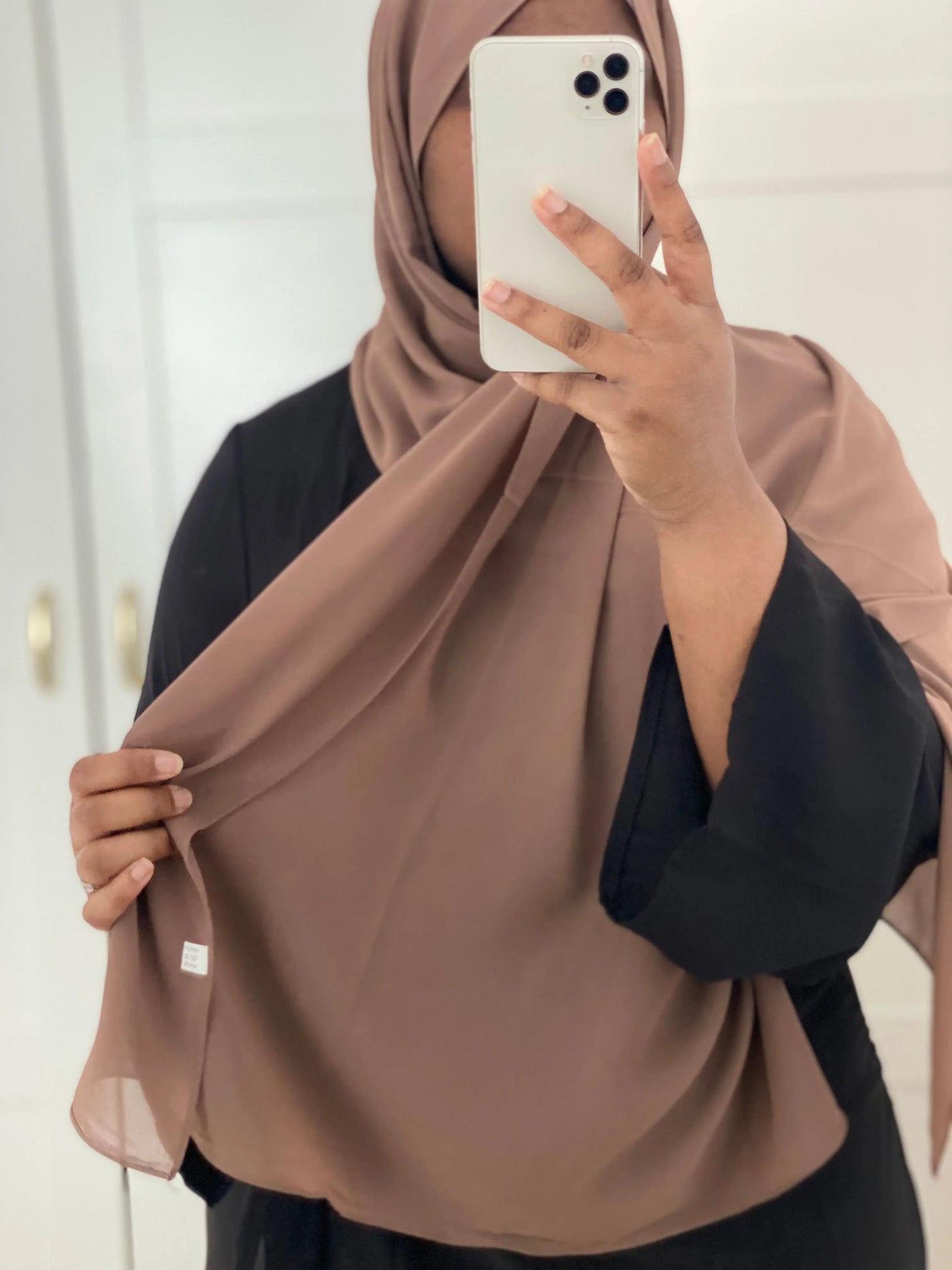 Mousseline de Crêpe - Noisette MON HIJAB MODEST co