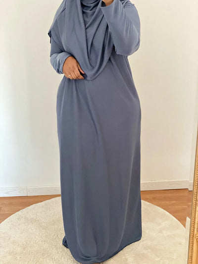 Robe de prière - Baby Blue - MON HIJAB MODEST co