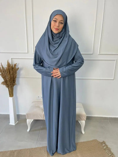 Robe de prière - Baby Blue - MON HIJAB MODEST co