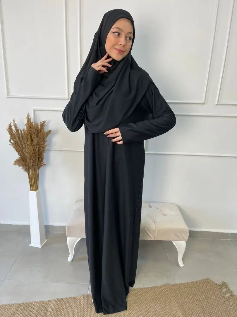 Robe Hijab Tenu De Priere Femme Robe De Prière Avec Hijab Intégré