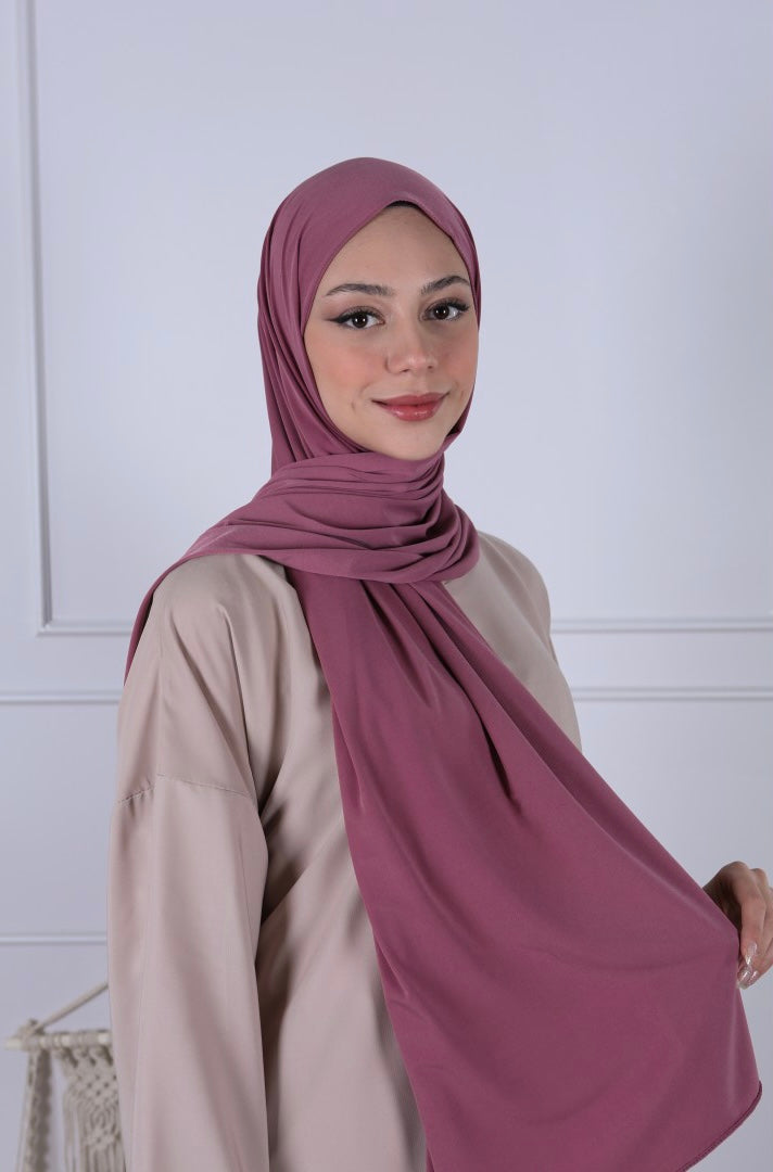 Hijab Jersey Luxe - Framboise