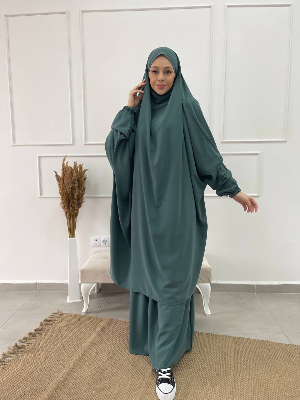 Jilbab qualité supérieure - Turquoise