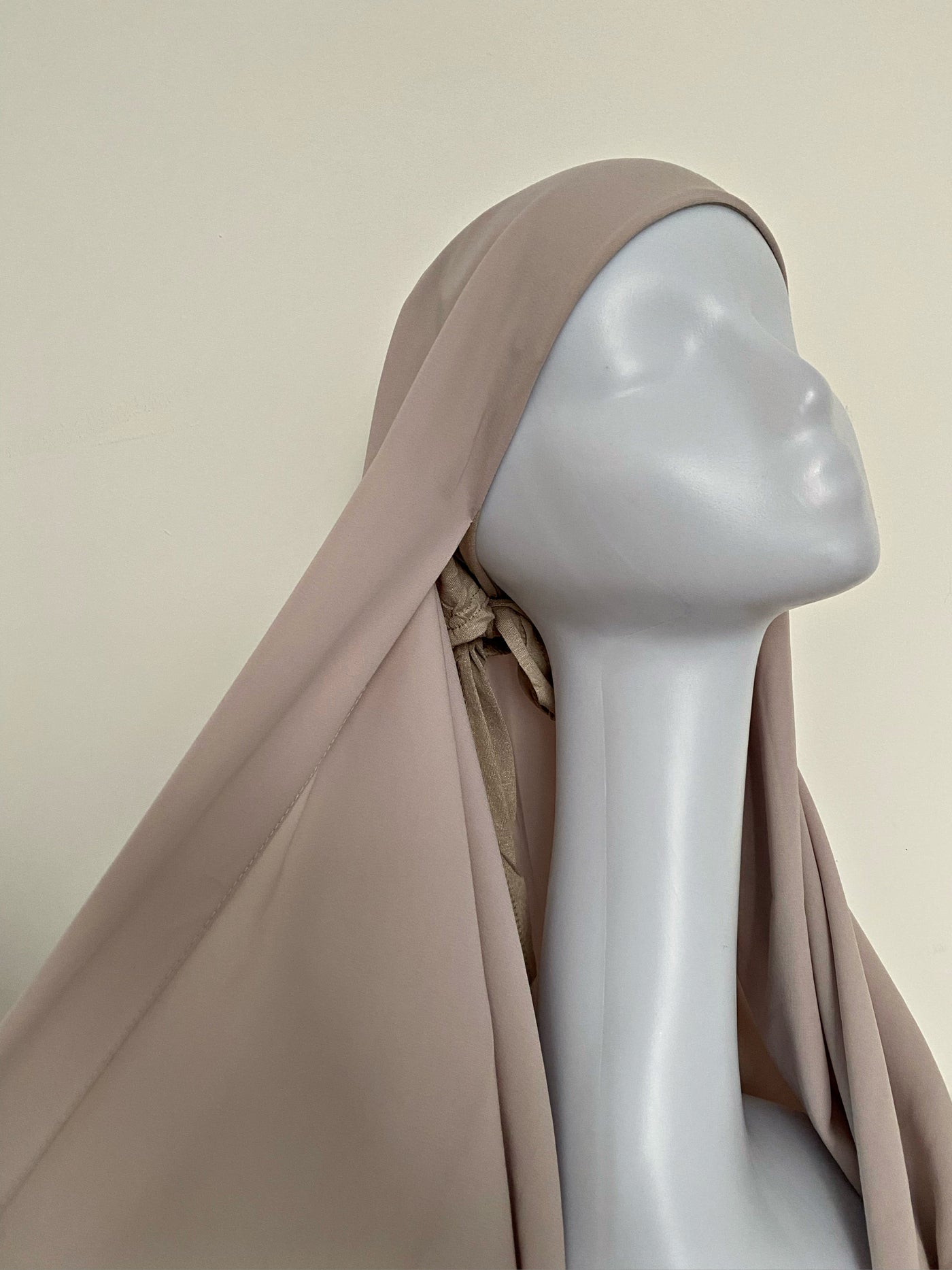 Hijab à enfiler - Beige foncé N10