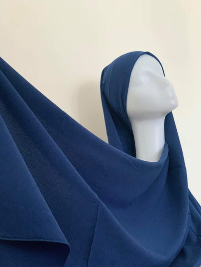 Hijab Soie de Médine - Blue chic
