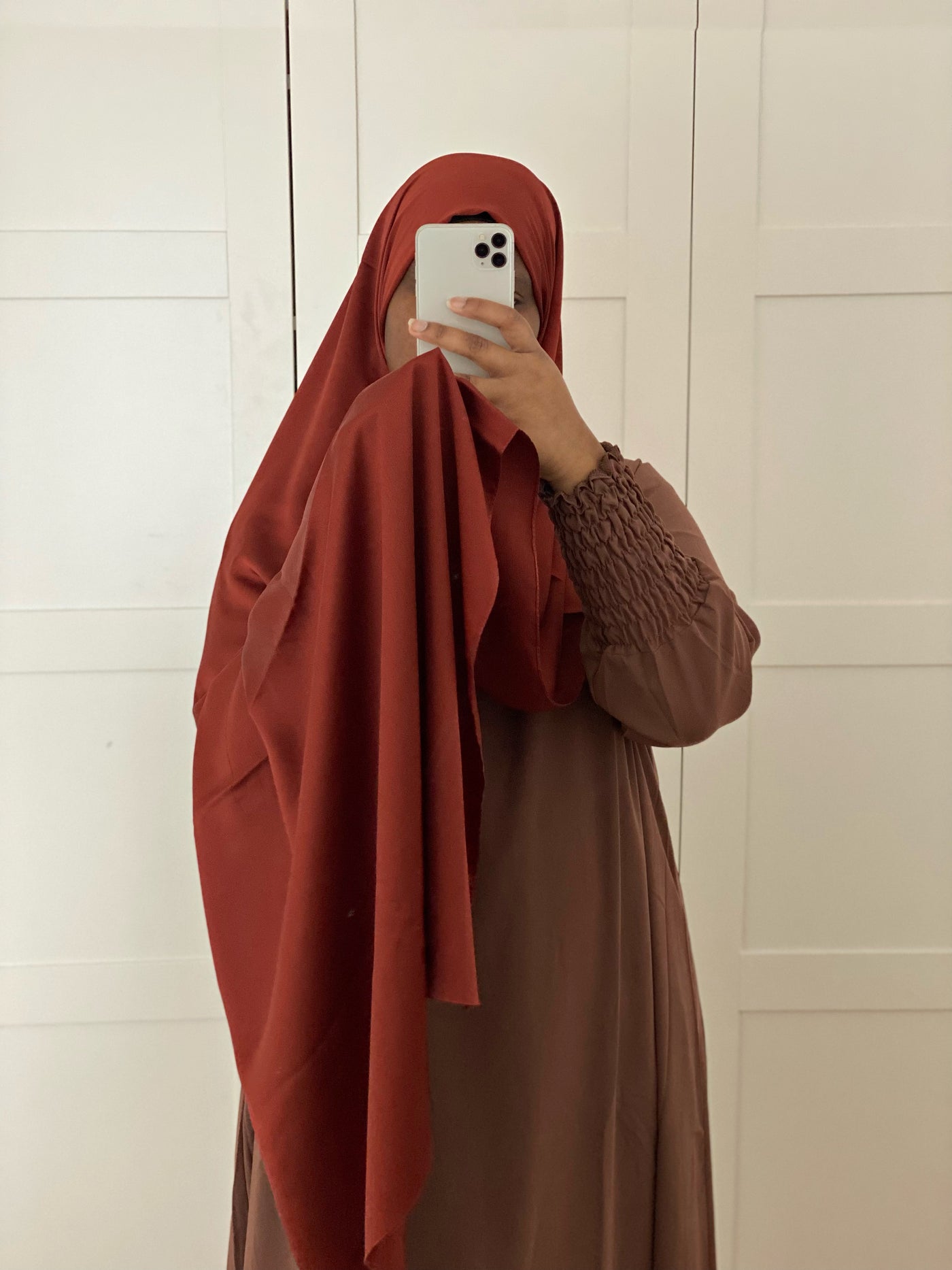 Hijab Satin - Brique
