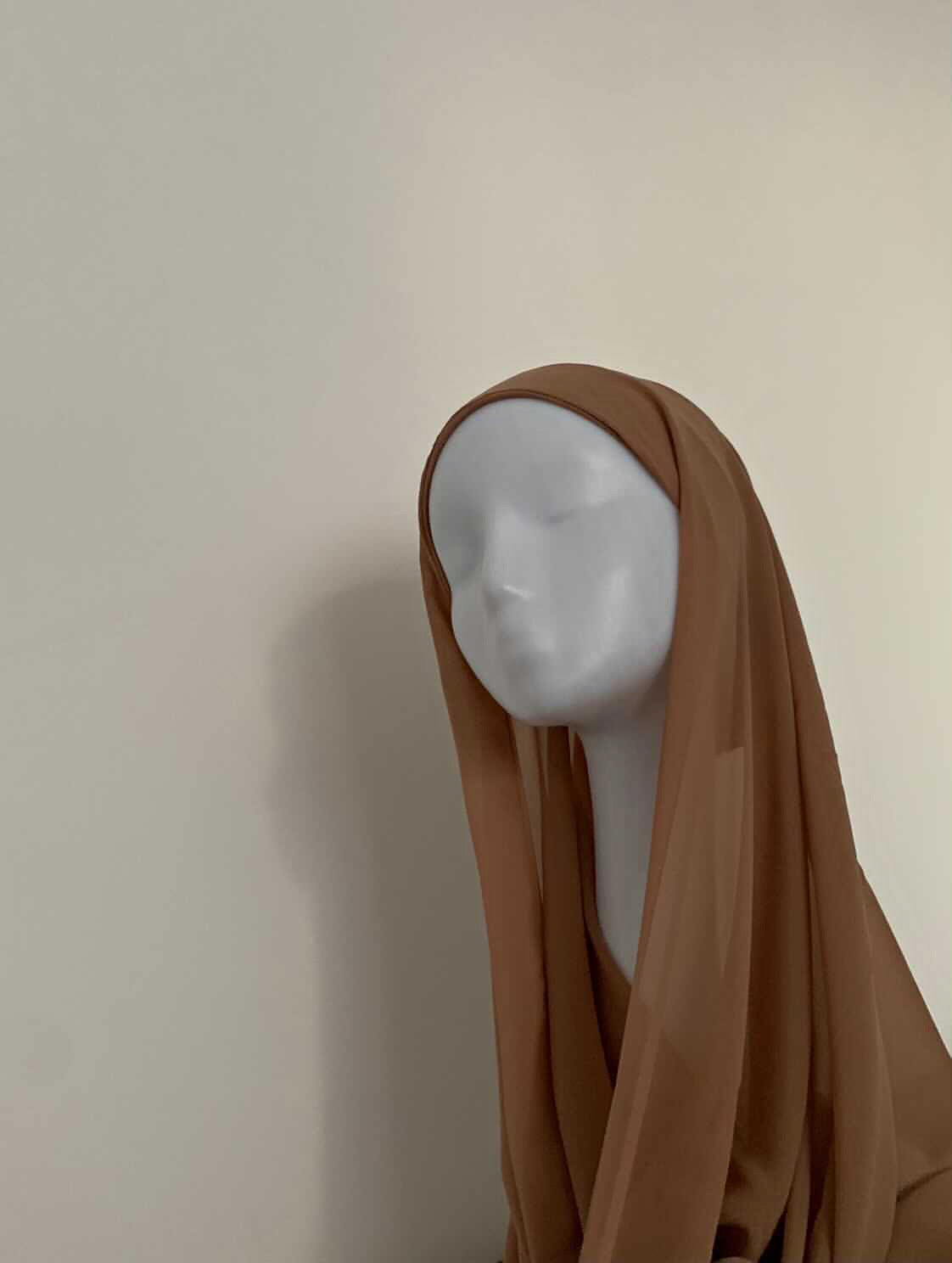 Hijab À Enfiler - Cannelle